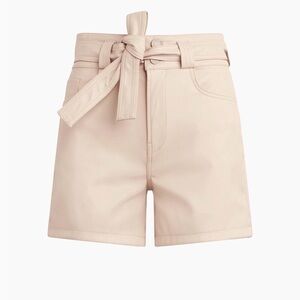 Hudson Vegan Leather Utility Shorts Size 25 (No Belt)